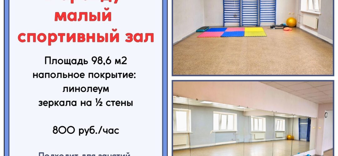 АРЕНДА МАЛОГО СПОРТИВНОГО ЗАЛА
