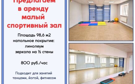 АРЕНДА МАЛОГО СПОРТИВНОГО ЗАЛА